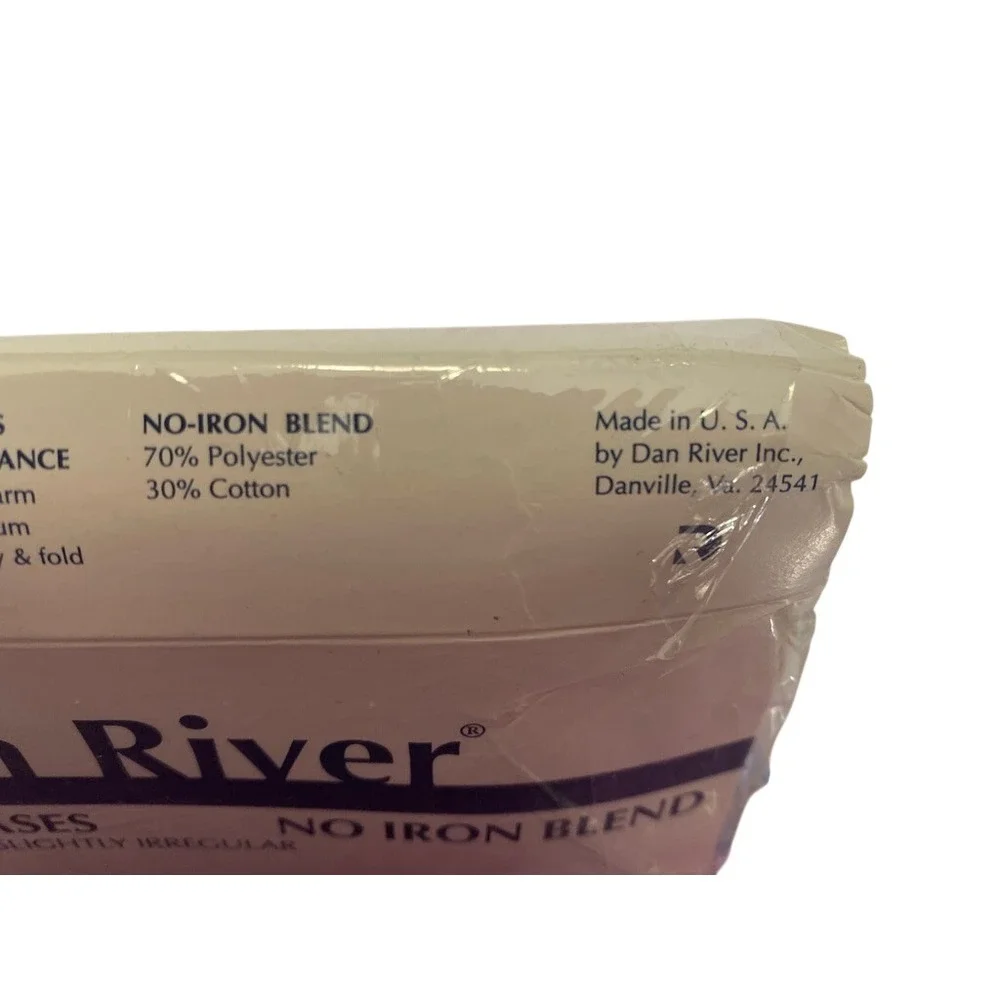 Vintage Dan River King Pillowcases Floral Cottagecore Shabby Chic No Iron‎ New